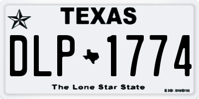 TX license plate DLP1774