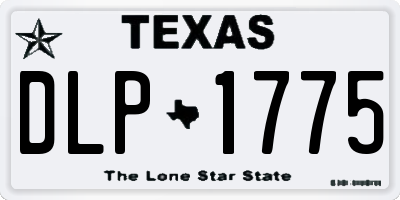 TX license plate DLP1775