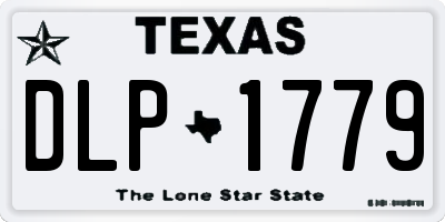 TX license plate DLP1779