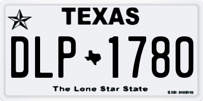 TX license plate DLP1780