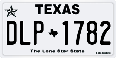 TX license plate DLP1782