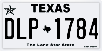 TX license plate DLP1784