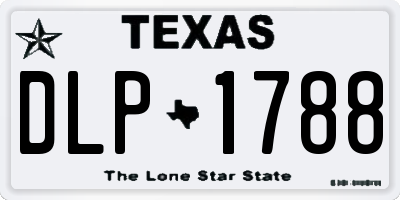 TX license plate DLP1788