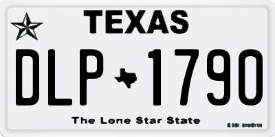 TX license plate DLP1790