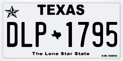 TX license plate DLP1795
