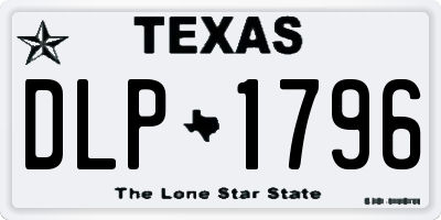 TX license plate DLP1796