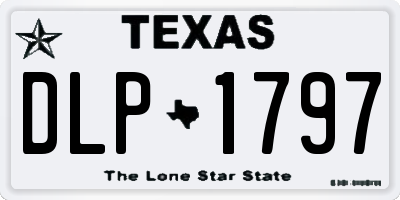 TX license plate DLP1797