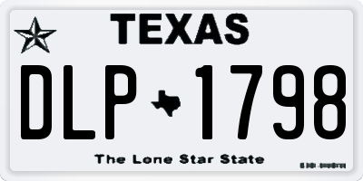 TX license plate DLP1798