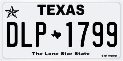 TX license plate DLP1799