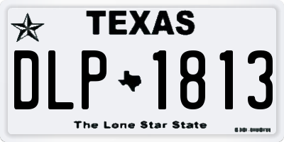 TX license plate DLP1813