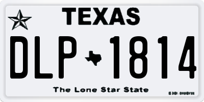 TX license plate DLP1814
