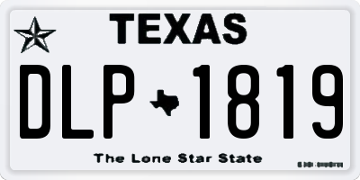 TX license plate DLP1819