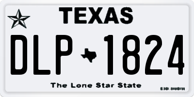 TX license plate DLP1824