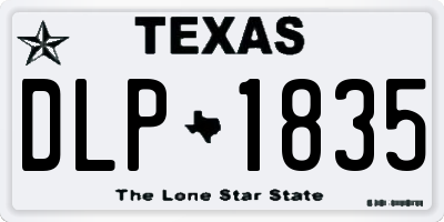 TX license plate DLP1835