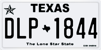 TX license plate DLP1844