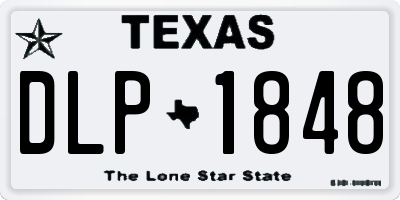 TX license plate DLP1848
