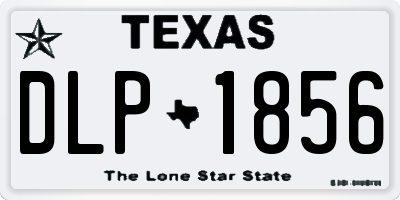 TX license plate DLP1856