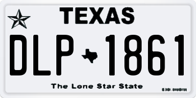 TX license plate DLP1861