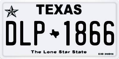 TX license plate DLP1866