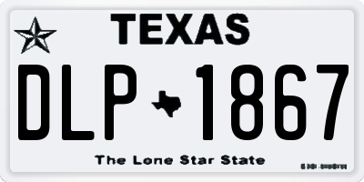 TX license plate DLP1867