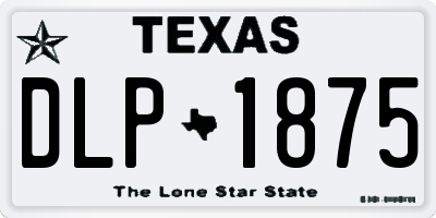 TX license plate DLP1875