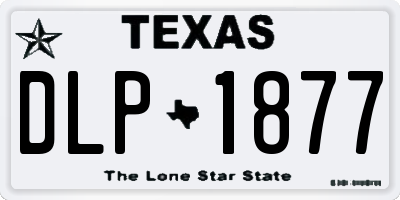 TX license plate DLP1877