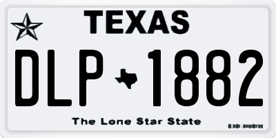 TX license plate DLP1882
