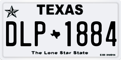 TX license plate DLP1884