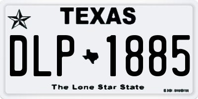 TX license plate DLP1885