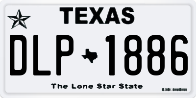 TX license plate DLP1886