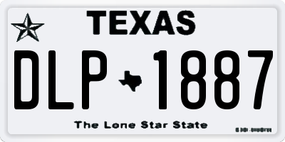 TX license plate DLP1887
