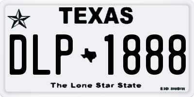TX license plate DLP1888