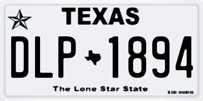 TX license plate DLP1894