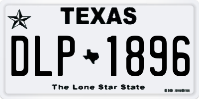 TX license plate DLP1896