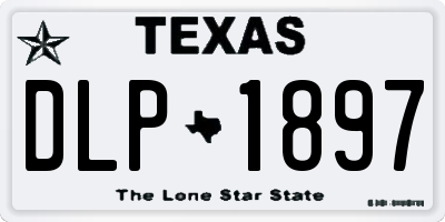 TX license plate DLP1897