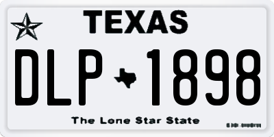 TX license plate DLP1898