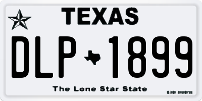 TX license plate DLP1899