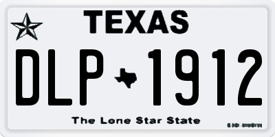 TX license plate DLP1912