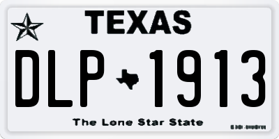 TX license plate DLP1913