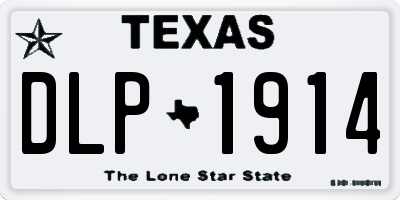 TX license plate DLP1914