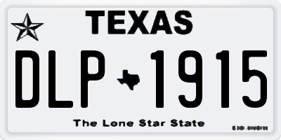 TX license plate DLP1915