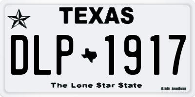 TX license plate DLP1917