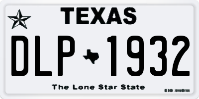 TX license plate DLP1932