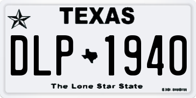 TX license plate DLP1940