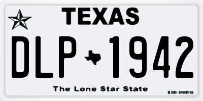 TX license plate DLP1942