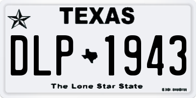 TX license plate DLP1943