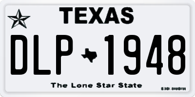 TX license plate DLP1948