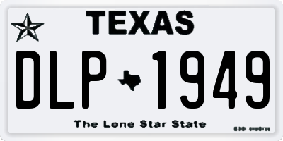 TX license plate DLP1949