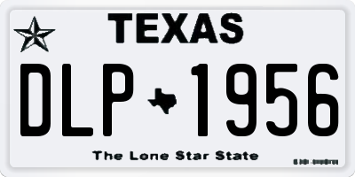 TX license plate DLP1956