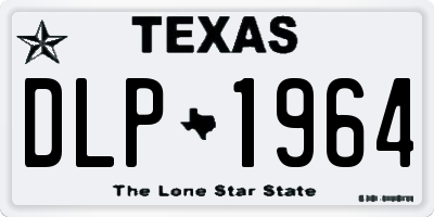 TX license plate DLP1964